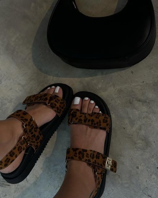 Sandalia Plataforma Animal Print